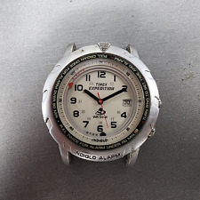 Timex Expedition Shenmue relógio masculino 40mm mostrador branco prata LEIA data alarme NewBat, usado comprar usado  Enviando para Brazil