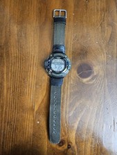 Usado, Relógio digital Casio SGW-300H masculino altímetro barômetro WR100 dia data lona verde comprar usado  Enviando para Brazil