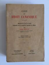 Code droit canonique d'occasion  Ancy-le-Franc