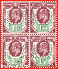 SG. 288. M10 (5). Roxo e verde maçante 11/2d. Um belo bloco perfeito desmontado o B81448 comprar usado  Enviando para Brazil