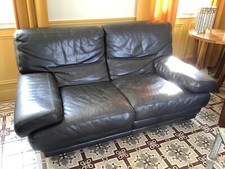 Fauteuil cuir noir d'occasion  Caudebec-lès-Elbeuf