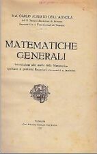 Matematiche generali carlo usato  Bari