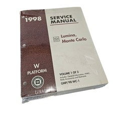 1998 Chevy Lumina Monte Carlo Conjunto Manual de Serviço (3 Vol) OEM GM W Plataforma – NOVO, usado comprar usado  Enviando para Brazil