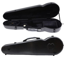 Usado, Estojo de violino 4/4 preto capa dura caixa impermeável com alças traseiras fortes comprar usado  Enviando para Brazil