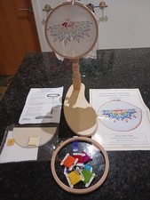 Rainbow butterfly embroidery for sale  BURY