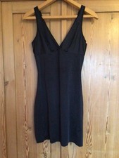 Black stretchy silky for sale  POLEGATE