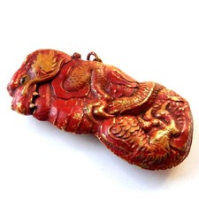 Usado, Novidade Esmalte Pintado à Mão Oriental Dragon Vesta Match Safe comprar usado  Enviando para Brazil