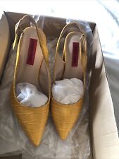 yellow sling back shoes for sale  BROSELEY