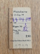 Deutsche reichsbahn platzkarte gebraucht kaufen  Limbach-Oberfrohna