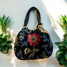 Vtg black floral for sale  La Porte