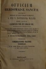 Libro officium hebdomadae usato Libro officium hebdomadae usato  Padova