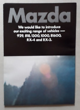 Mazda range brochure for sale  BOURNE