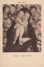 Cartolina milano pinacoteca usato  Bologna