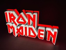 Iron Maiden insegna luminosa targa heavy metal lighted sign logo Eddie the Head comprar usado  Enviando para Brazil