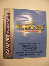 Retrogaming NINTENDO GBA Game Boy Advance Notice SUPER MARIO WORLD Manual comprar usado  Enviando para Brazil
