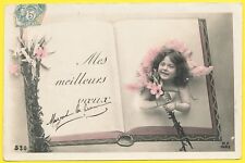 Cpa fantaisie fillette d'occasion  Saint-Nazaire