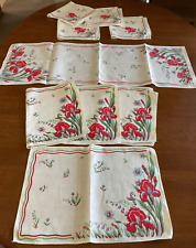 Vintage iris linen for sale  Richmond