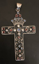 cross pendant garnet for sale  Oklahoma City