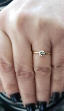Anel de ouro 14 quilates com diamante natural genuíno 0,40 quilates comprar usado  Enviando para Brazil