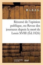 Rsum opinion publique d'occasion  Expédié en Belgium