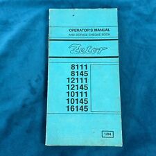 VINTAGE - ZETOR 8111 8145 12111 12145 10111 10145 TRACTOR Parts Workshop MANUAL na sprzedaż  Wysyłka do Poland