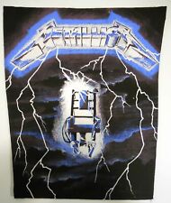 Cadeira elétrica Metallica Back Patch Ride the Lightning 1985 vintage, mas nova anos 80 comprar usado  Enviando para Brazil