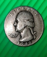 1942 SEM MARCA DE CUNHAGEM QUARTO DE DÓLAR WASHINGTON.  comprar usado 1942 SEM MARCA DE CUNHAGEM QUARTO DE DÓLAR WASHINGTON.  comprar usado  Enviando para Brazil