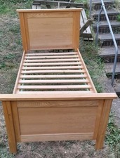 solid antique pine single bed for sale  RUGELEY