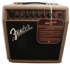 Amplificador amplificador de guitarra acústica Fender Acoustasonic 15 watt testado funciona comprar usado  Enviando para Brazil