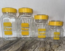 1960s glass canister for sale  Menifee