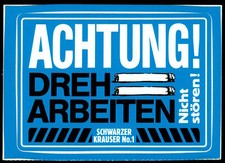 Werbe aufkleber schwarzer gebraucht kaufen  Deutschland