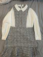 Boohoo shirt pinafore for sale  POOLE