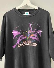 Camiseta Neon Genesis Evangelion ANime manga anos 90 estilo retrô preta vintage NH15971 comprar usado  Enviando para Brazil