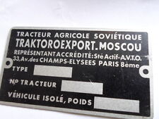 Typenschild schild traktop gebraucht kaufen  Deutschland