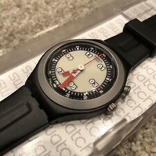 Usado, Relógio Swatch 2005 YGB9000 Tempo Suficiente Loomi Face pulseira preta data Indiglo raro comprar usado  Enviando para Brazil