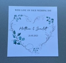Tarjeta de boda personalizada, felicitaciones por tu tarjeta del día de la boda, hecha a mano segunda mano  Embacar hacia Mexico