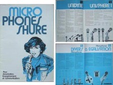 Shure microphones brochure d'occasion  Rennes-