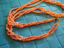 Coral coloured beaded for sale  UK