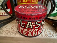 VINTAGE~ LATA/RECIPIENTE DE LIMPADOR DE MÃO E CASA FLASH~ VAZIO COM UMA BELA PÁTINA! comprar usado  Enviando para Brazil