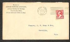 USA 220 SELLO CLEVELAND OHIO AUSTIN POWDER CO PISTOLA CUBIERTA PUBLICITARIA DE FÁBRICA 1893 segunda mano  Embacar hacia Argentina