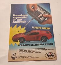 Inserto pubblicità 1986 usato  Italia