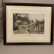 Framed fox hunting for sale  GRANTHAM