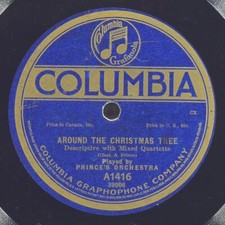 PRINCE'S ORCHESTRA STEHL LUFSKY SCHUETZE Around Christmas Tree COLUMBIA A1416 VG comprar usado  Enviando para Brazil