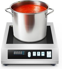 Cooktop de indução portátil, placa quente profissional, 1800W bancada comercial Bu, usado comprar usado  Enviando para Brazil