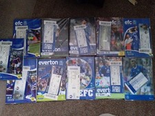 Everton programmes tickets for sale  MANCHESTER