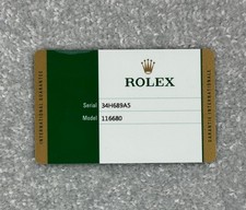 Rolex garantiekarte yacht gebraucht kaufen  Neuwied
