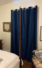 black curtains blue for sale  Jacksonville