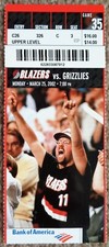 Ticket stub 2002 for sale  Portland