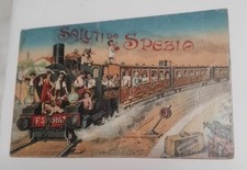 Cartolina saluti spezia usato  Genova