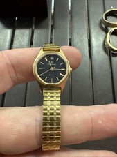 Relógio feminino de quartzo dourado, usado comprar usado  Enviando para Brazil